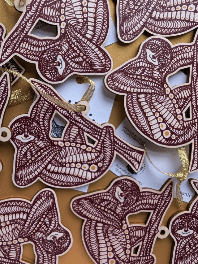 Sloth Hanging Decoration – Eco-Friendly Wooden Ornament