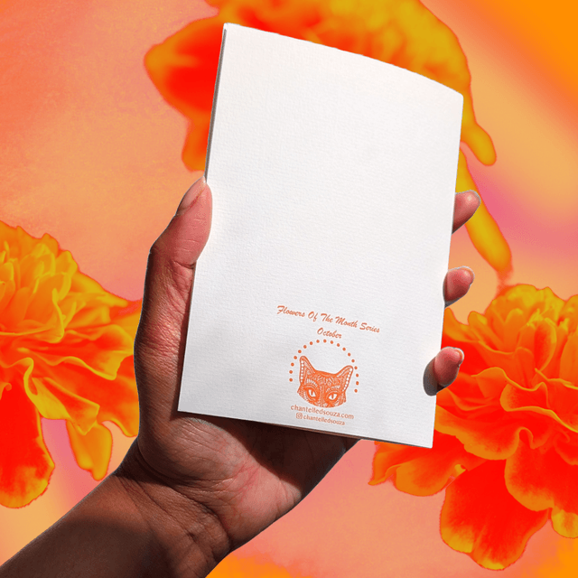 October / Marigold - Flower of the month series