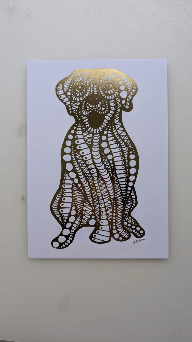 Labrador Foil Print