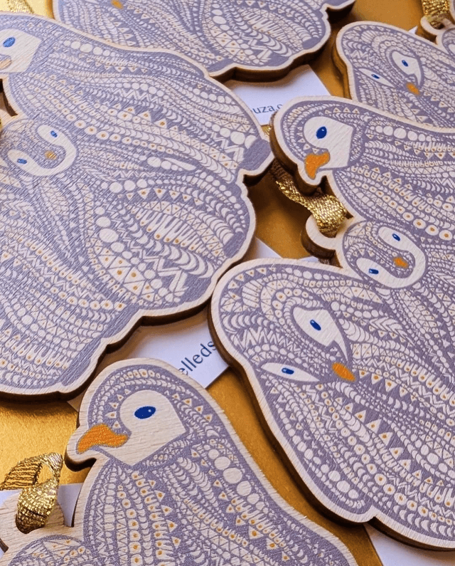 Penguin Hanging Decoration – Eco-Friendly Wooden Ornament