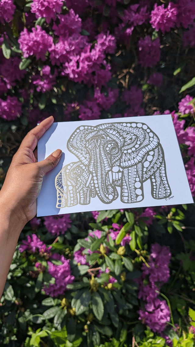Elephant Mum & Child