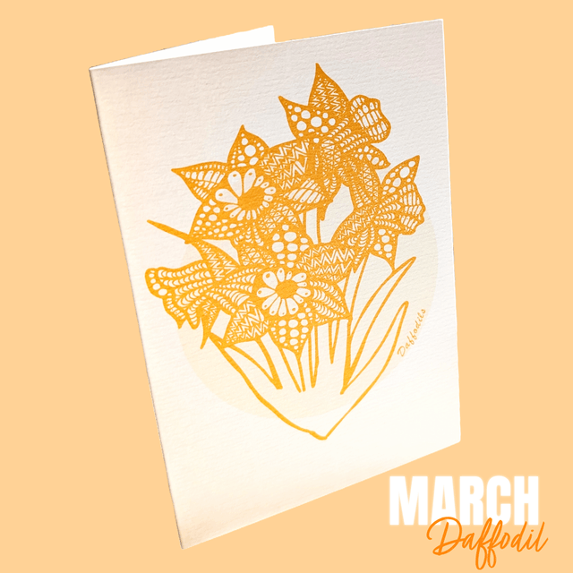 March / Daffodils - Flower of the month series