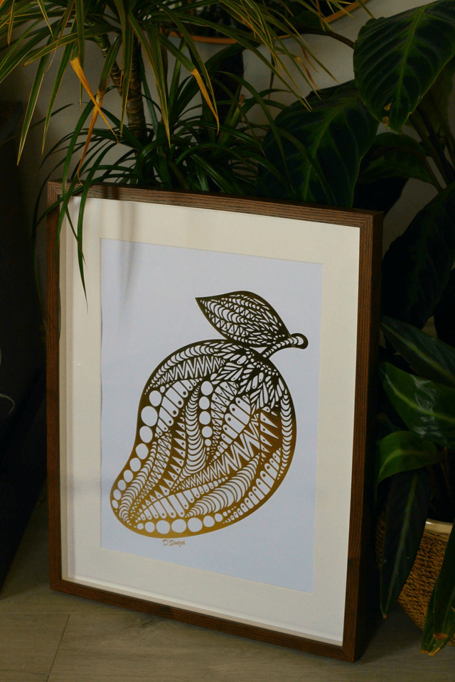 Mango Foil Print