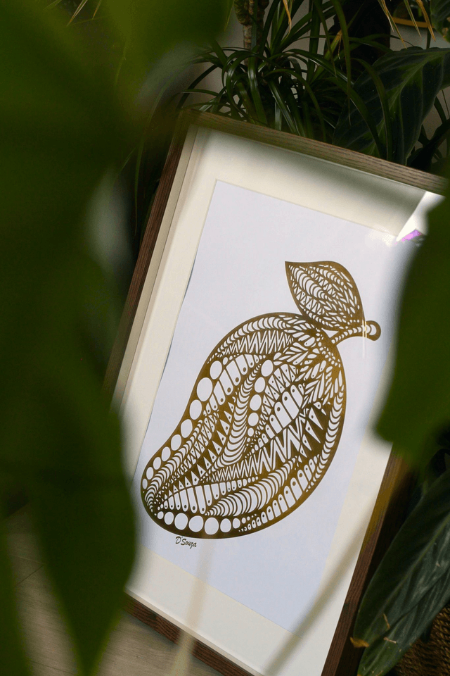 Mango Foil Print