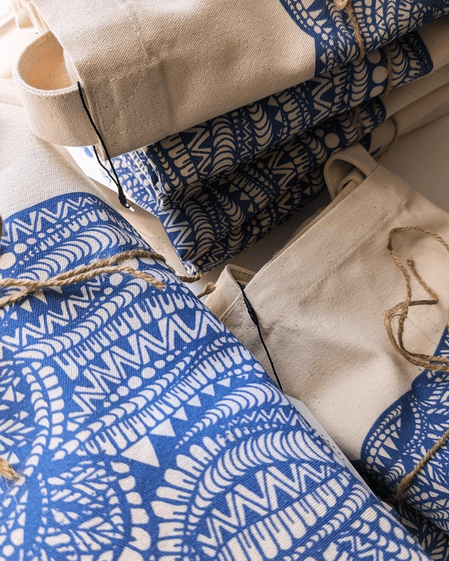 Elephant Canvas Shopper Bag