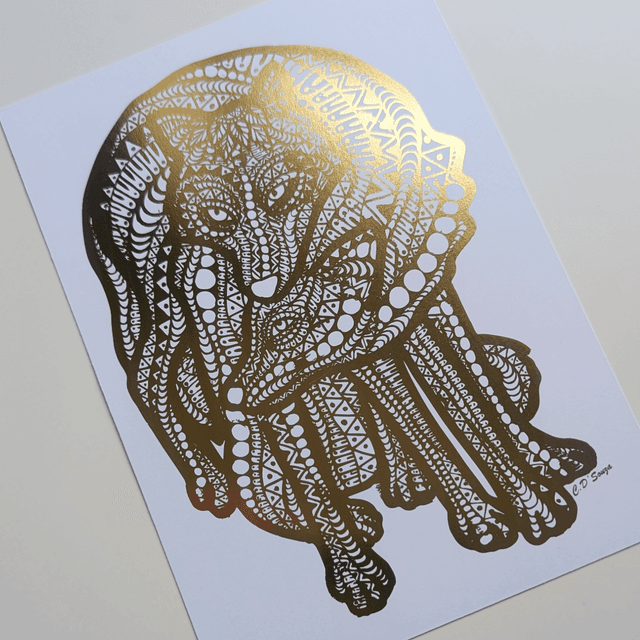 Wolves Foil Print