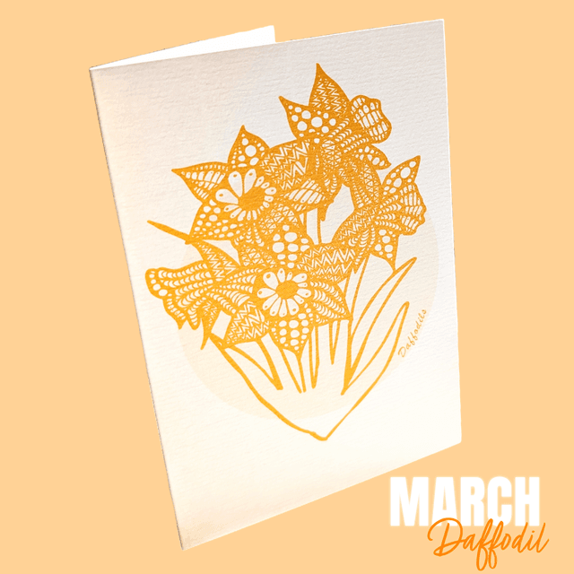 March / Daffodils - Flower of the month series
